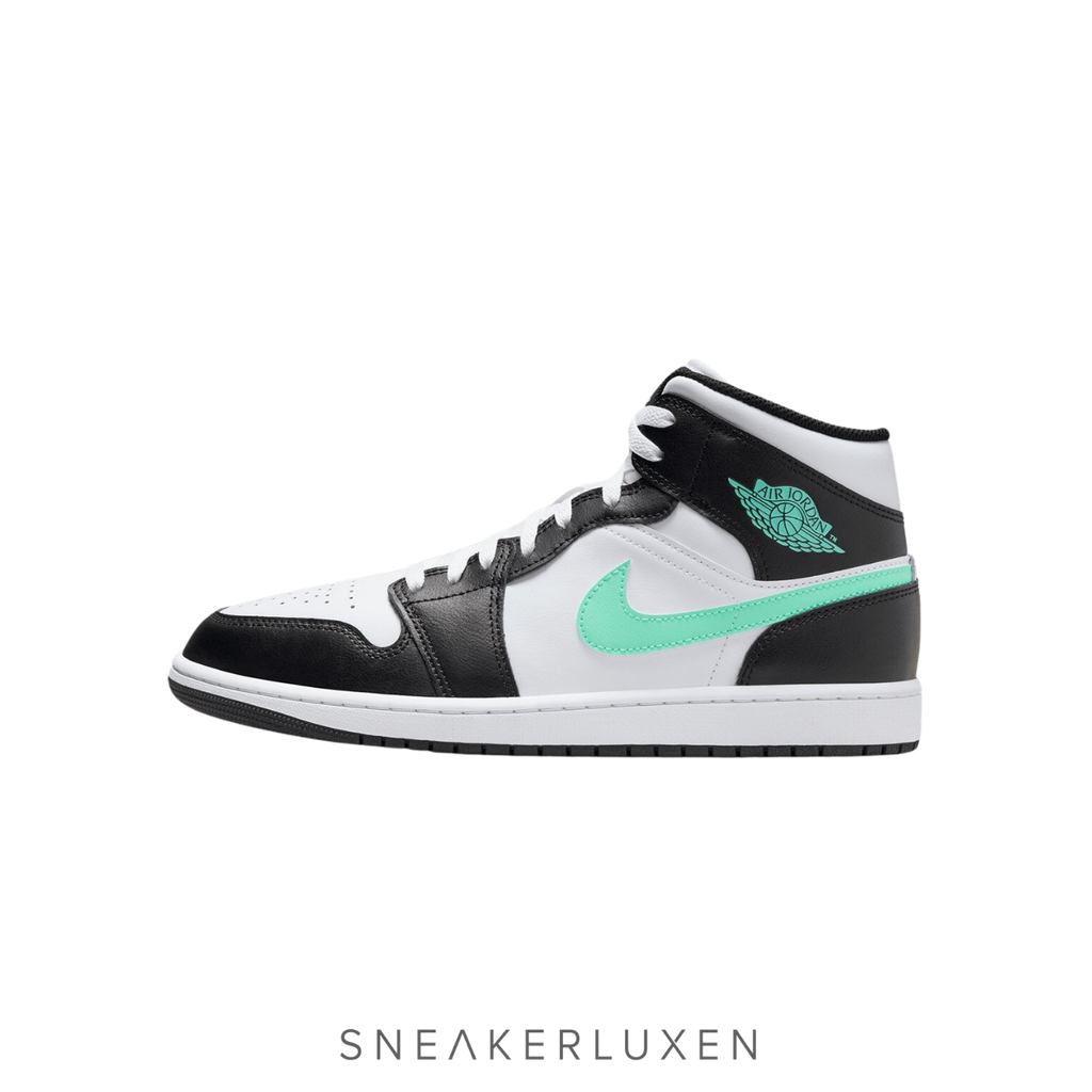 NİKE Jordan Air 1 Mid "BLACK and GREEN"