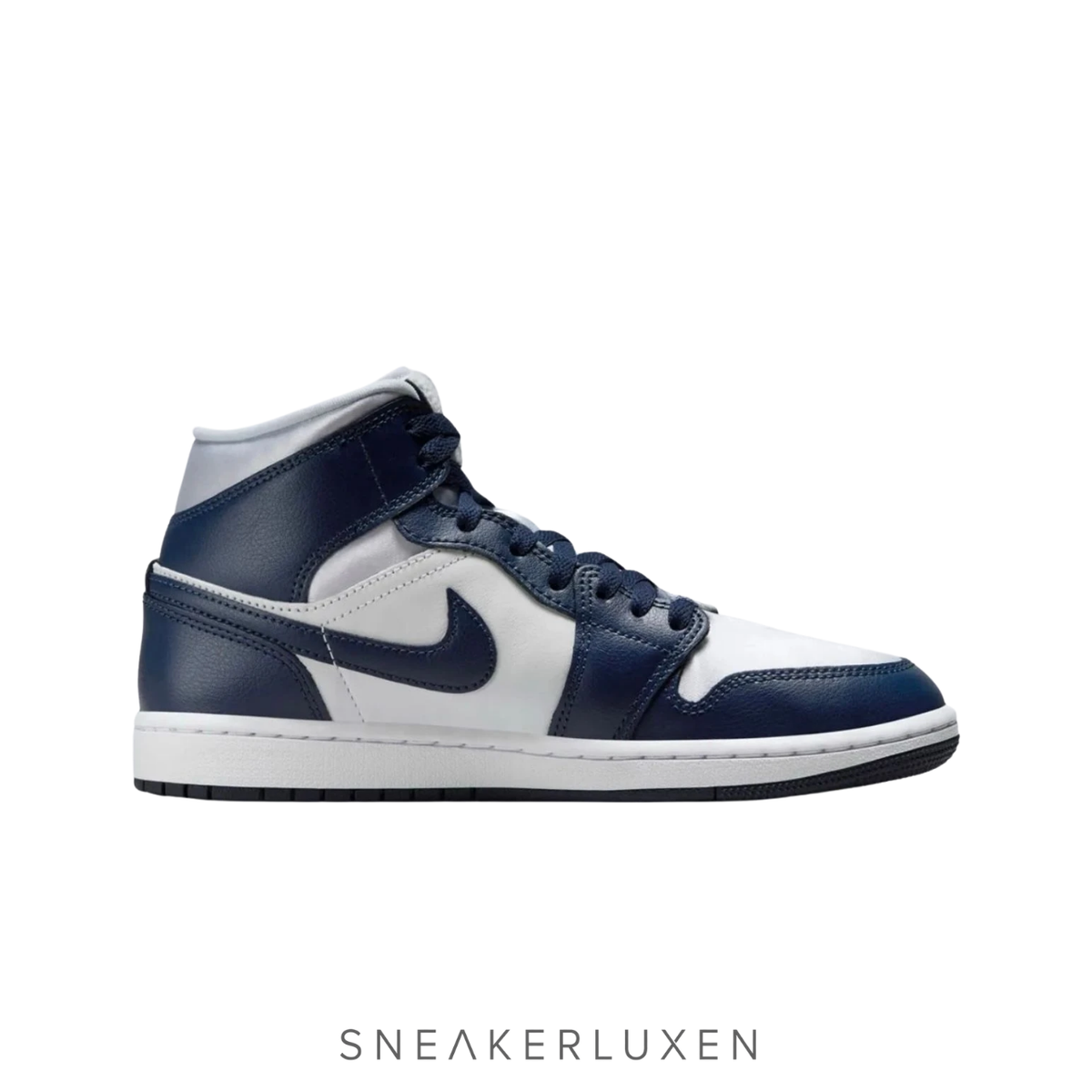 NİKE Air Jordan 1 Mid "Football Grey/White/Midnight Navy"