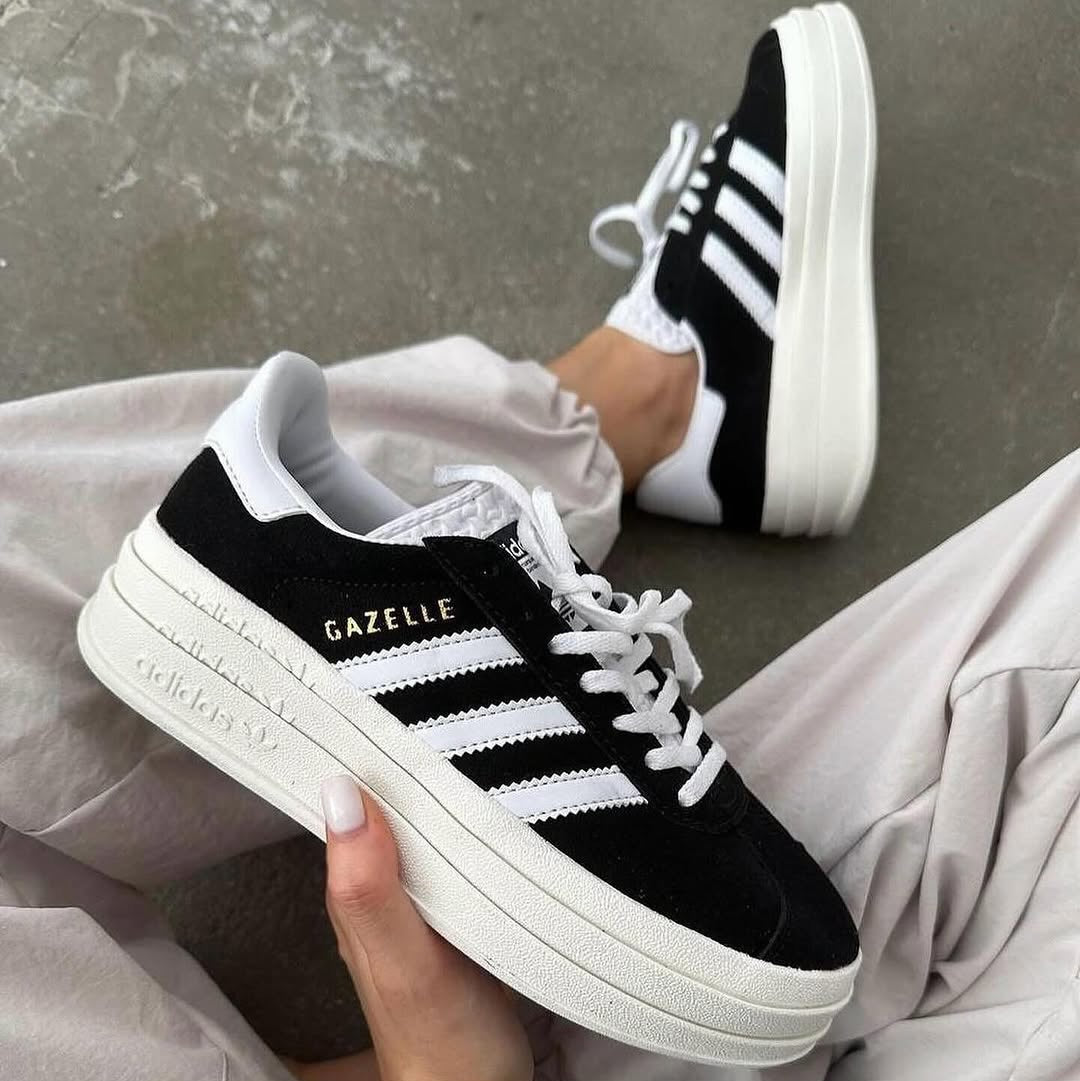 Adidas Gazelle Bold Black White