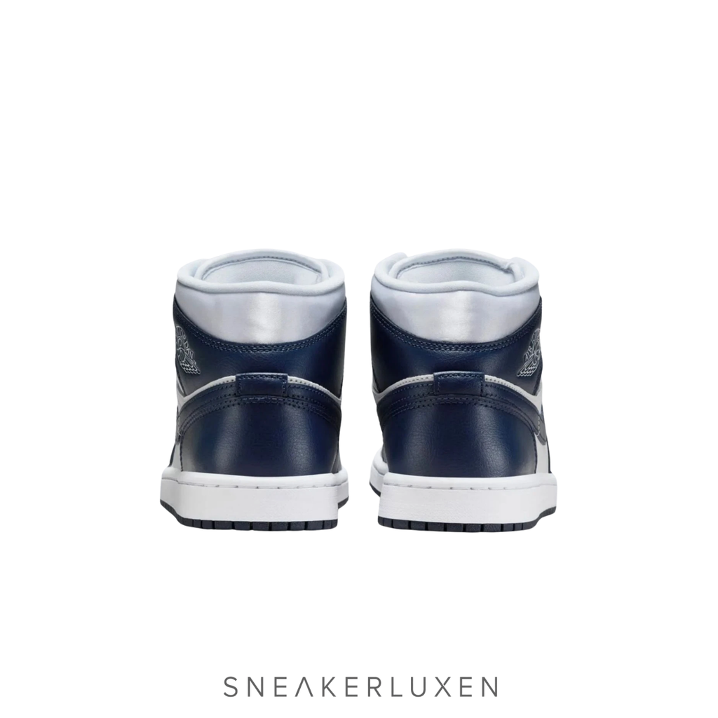 NİKE Air Jordan 1 Mid "Football Grey/White/Midnight Navy"